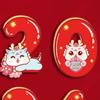 6x Chinese Year Refrigerator Magnets for Party Supplies Home Locker