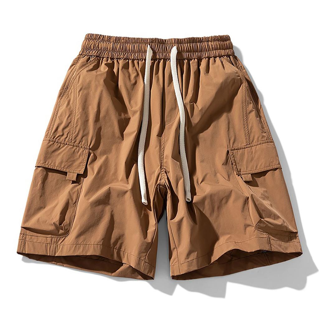 Letní pánské kamuflážní šortky s digitálním potiskem, flexibilní elastické sportovní šortky