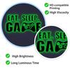 Glow In The Dark Eat Sleep Game Wall Decal, Luminous Gamer Boy Wall Stickers, Video Game Decor, Gaming Controller Decals