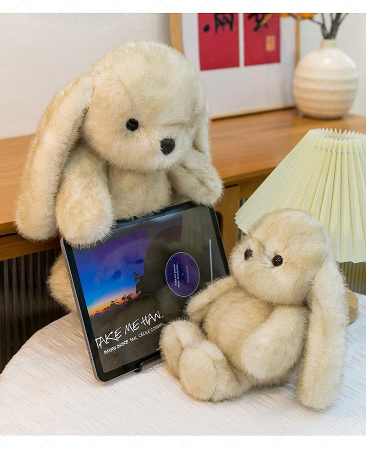 Diudiu Long-Eared Rabbit Plush Toy - Cute Sleeping Pillow & Comforting Companion for Children