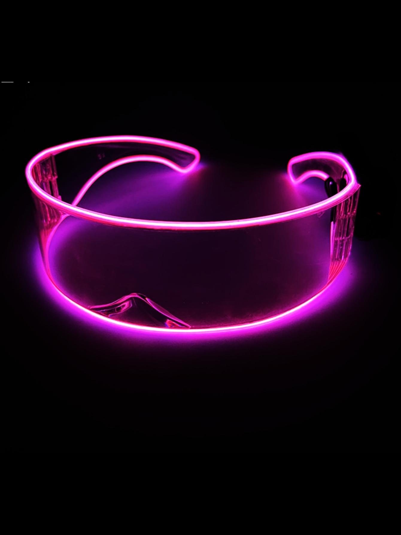 Lunettes lumineuses technologie cool LED danse disco lumineuses KTV bar syllable électrique accessoires d'ambiance sans piles