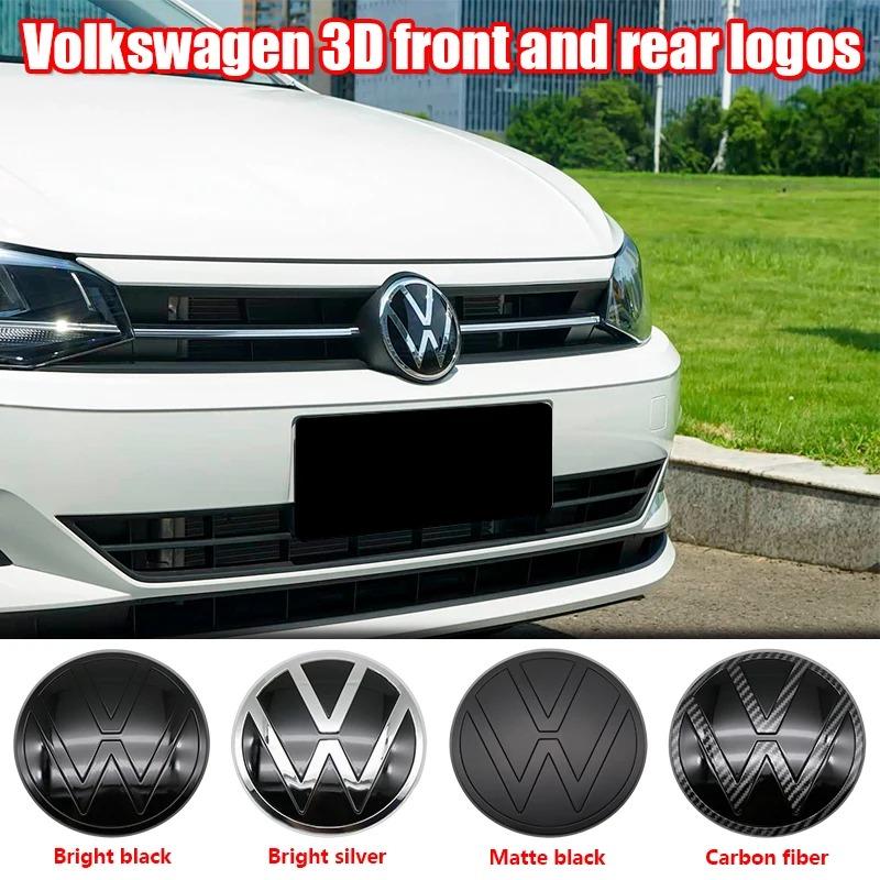 T24Volkswagen Polo Car Logo Emblem Badge Sticker for 2019-2024 Models Front Grille & Rear Trunk Auto Exterior Decoration