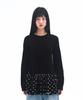 AMES-WORLDWIDE Frill Layered Longsleeve Tee Black