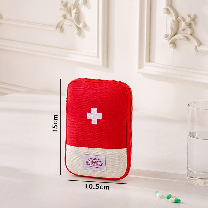 Portable Oxford Cloth Medicine Bag - Large Capacity Folding First Aid Kit & Multi-purpose Storage