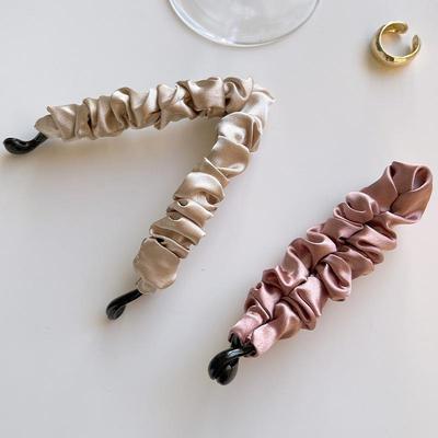 Tyg bananklämma Koreansk Elegant Leopardmönster Hårklämma för hästsvans Hårklämma Hårklo Hårnål Söt Rosett Hårklämma Dam