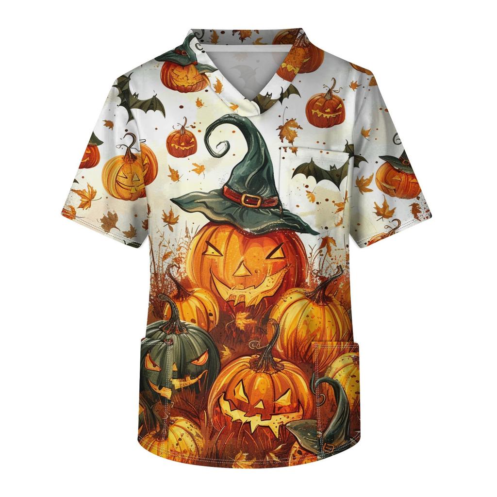 Pánské tričko s krátkým rukávem a výstřihem do V na hrudi