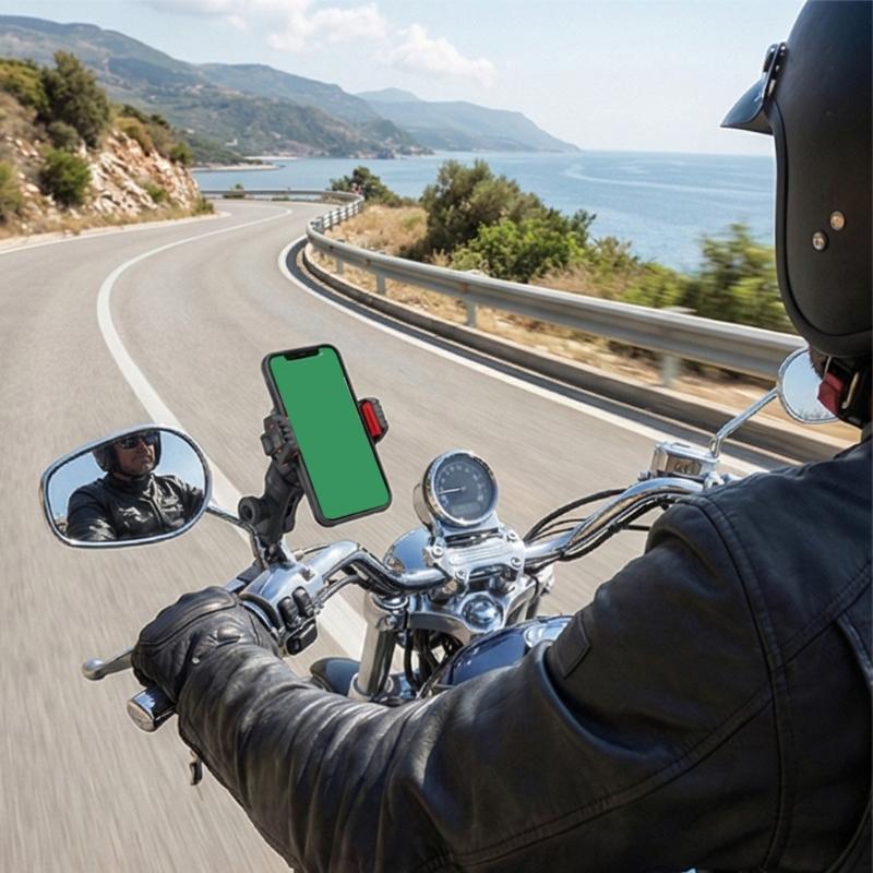 Shockproof Bike Phone Mount Support Rack For Ebikes And Motorcycles Handlebar Navigation For Smartphones Up To 90mm Wide