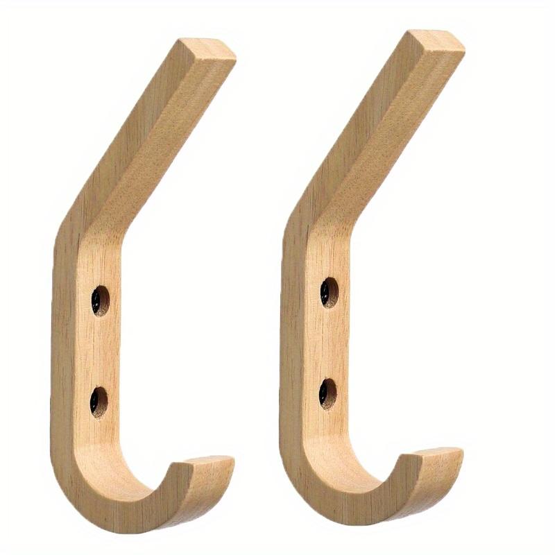 Creative Wooden Hooks, Entrance Clothes Hooks, Wall Mounted Clothes Rack Behind Doors, Wooden Hooks, Storage In Autumn And Winter
