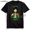My Hero Academia Bakugou Boku No Todoroki Graphic Men Casual Vintage Japanese Plus Size White T