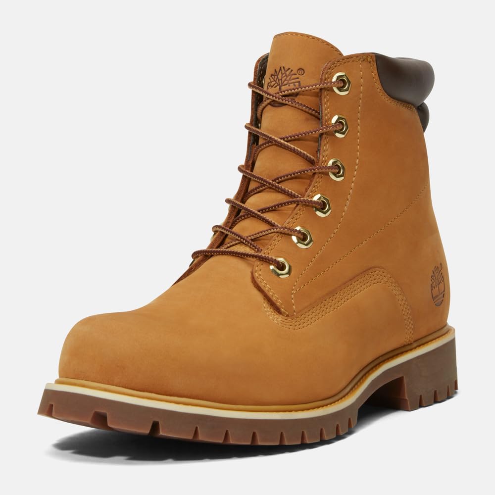 Timberland Albarn Waterproof Size 6-inch Lace-Up Boots, Men's, Wheat, 10.5/28.5cm (TB1375782311)