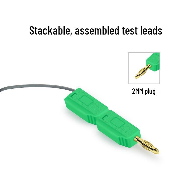 2mm Stackable Banana Plug for Industrial Instruments with Lantern Head & Solder Connection, 2mm Tail Jack