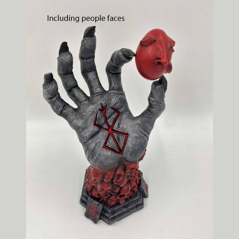 Unglaubliches Berserk Hand Gottes Dekorative Harz-Kunstwerke Fesselndes Halloween-Display