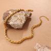 Gold & Silver Two-Tone Metal Chain Jewelry for Retro Style, Daily Wear & Dating