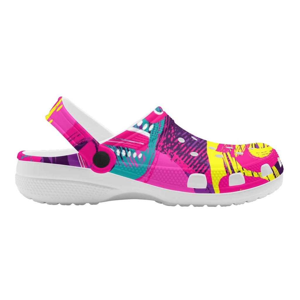 Printed Garden Shoes EVA Clogs Women Men Lightweight Breathable Slip On Beach Pool Bathroom Home Summer Sandals Daily Sandals