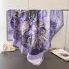 Spring And Summer Thin Simulated Silk Printing Large Square Scarf Silk Scarf Shawl Headscarf Beach Scarf Neck Scarf Decorative Women'S Scarf