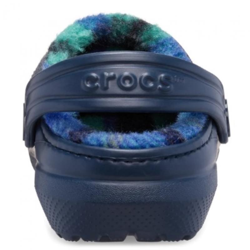 Crocs Classic Lined Bold Check Clogs Toddler 212038 410