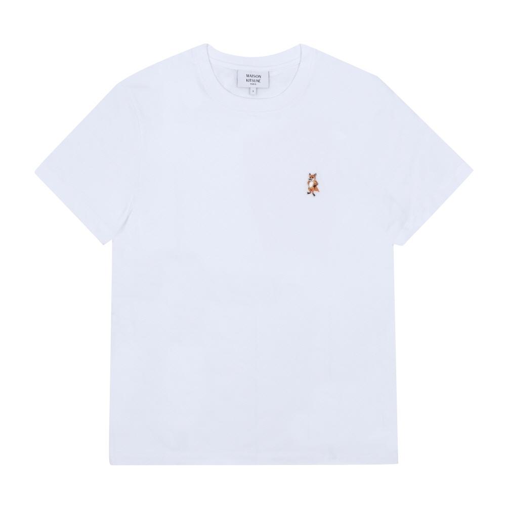 MaiSon KiTSune Men S ShorT Sleeve T ShirT STanding Fox paTch Pm00123kj7026 PM00123KJ7026 P100 (M)