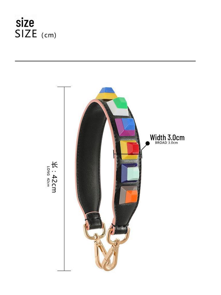 MHS-B-16 Acrylic Square Nail Backpack with Short Shoulder Strap