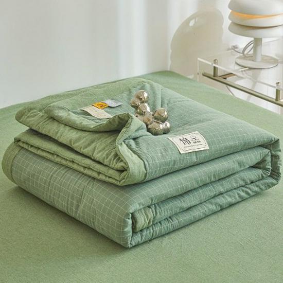 MUJI-Style Xinjiang Cotton Summer Cooling Quilt - Machine Washable & Lightweight