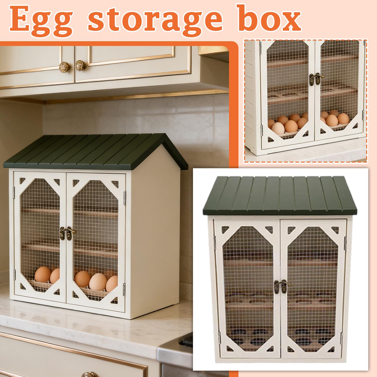 

Ящик для хранения яиц из курятника - Хранит и защищает свежие яйца, подходит для организации кухни. One Size