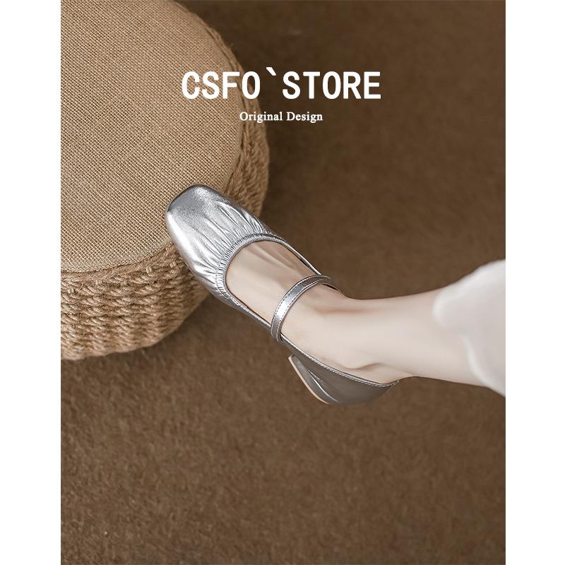 Women Mary Jane Shoes Fashion Square Toe Pleated Elegant Pearl Buckle Strap Low Heel Shoes Simple Versatile Comfort Soft Pumps