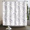 Fresh Flowers Print Shower Curtain Small Floral Home Bathroom Decoration Bath Curtains Waterproof Polyester Fabric With 12 Hooks