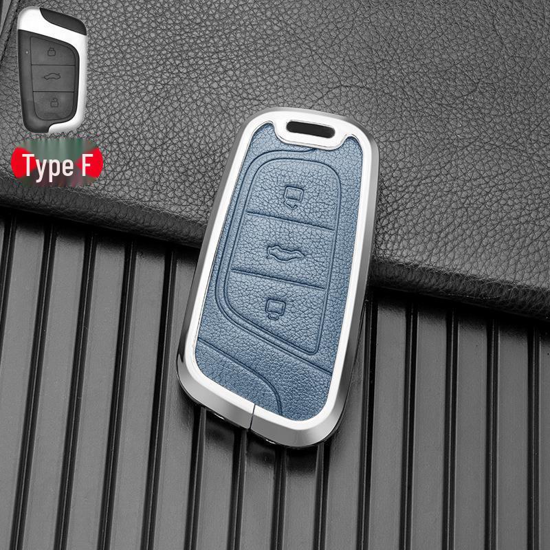 Metal Key Cover Shell for Chery Little Ant 22 Models - Black, Brown, Blue, Multicolor