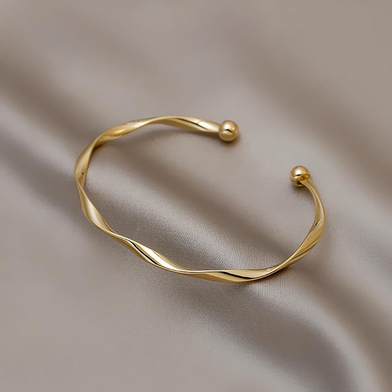 Buy Gold Color Bracelets Bangles For Women New Famous Brand Female