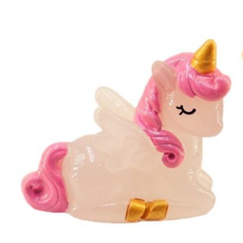 Year of The Horse Luminous Unicorn Creative Home Office Desktop Decoration Resin Decoration Trendy Cute Blind Box Accessories