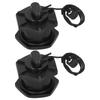 2Pcs PVC Hex Drain Valve Replacement for Yacht Inflatable Fishing Boat Kayak Canoe