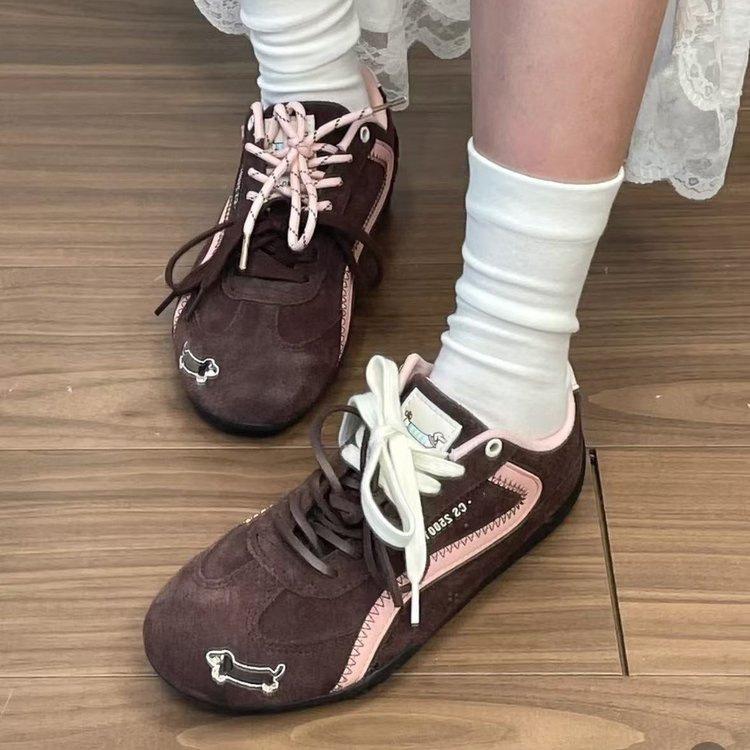 

Retro women s spring sub-lace-up sports casual shoes 40