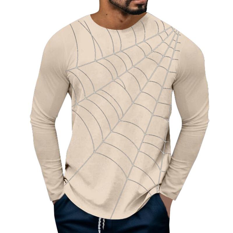 Halloween 3D Digital Printed Men's Casual Base Shirt PLUS SIZE T-Shirts (men’s)