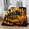 Cute Bee HoneyBee Insect Cartoon 3D Blanket,Soft Throw Blanket for Home Bedroom Bed Sofa Picnic Travel Office Cover Blanket Kids