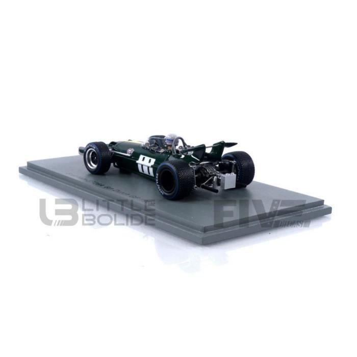 Voiture Miniature de Collection - SPARK 1/43 - BRABHAM BT26A - Dutch GP 1969 - Green / Yellow