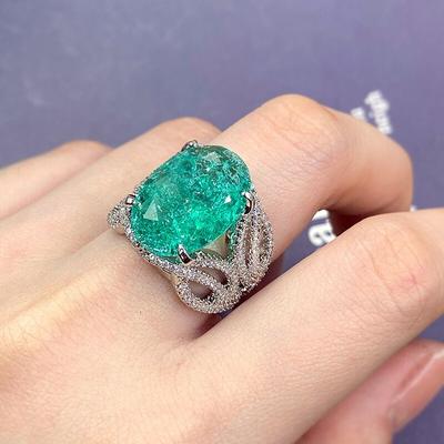 100% 925 Sterling Silver Opal Ring for Women Fine Wedding Bands Wedding Bands Opal Gemstone AnelFashion Rings Box