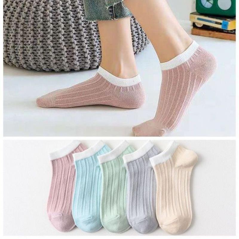BMW Socks for men and women, spring and summer short socks, men's anti-odor and sweat-absorbent white socks, short socks for women