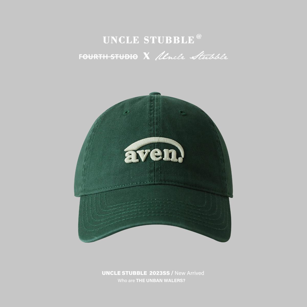 

Aven Baseball Cotton Cap Casual Soft Top Hat Adjustable Sun Unisex Protection темно-зеленого