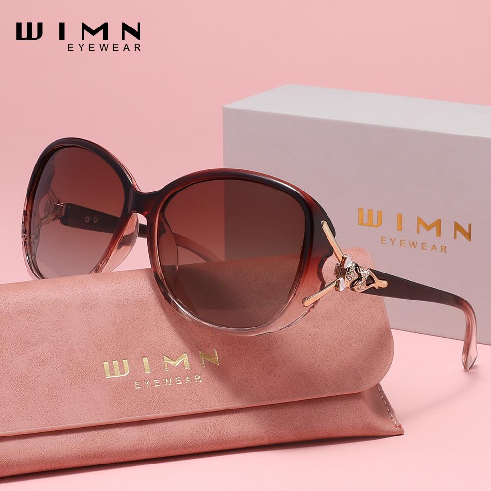 WIMN Ovale polarisierte Sonnenbrille mit flexiblem Memory-Metallrahmen und kratzfester Beschichtung