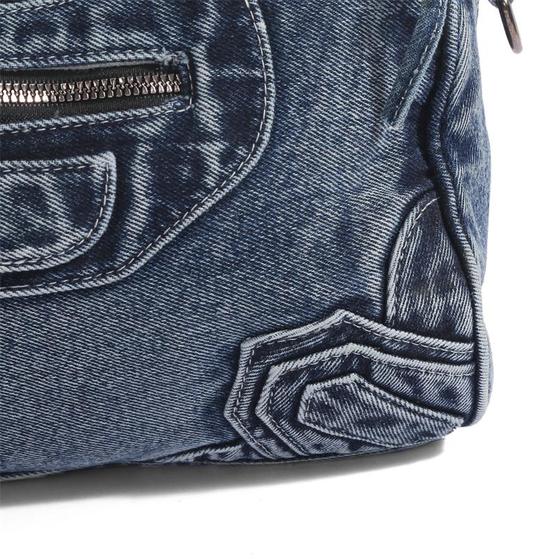 Vintage Large Capacity Crossbody Bag Women's Handbag Denim Bag