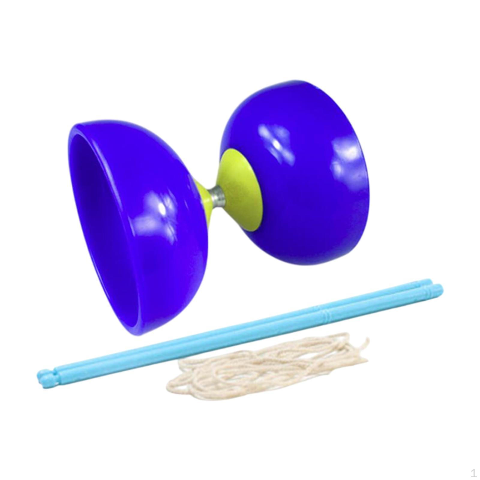 

Китайський набір Yoyo Diabolo, який легко переносити, багаторазовий, потрійний підшипник йо-йо синій