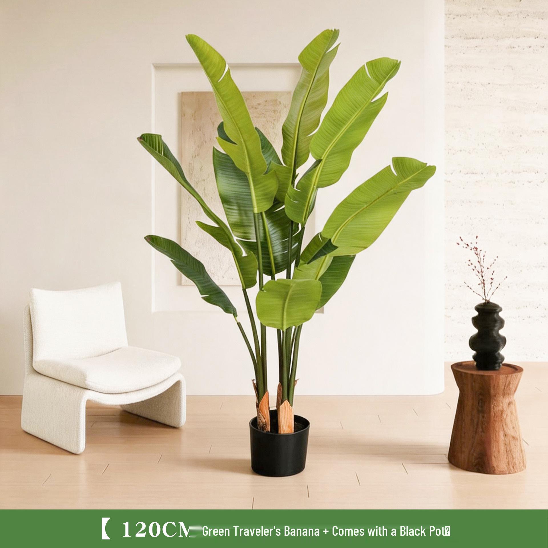 Nordic Style Traveler`s Banana Artificial Green