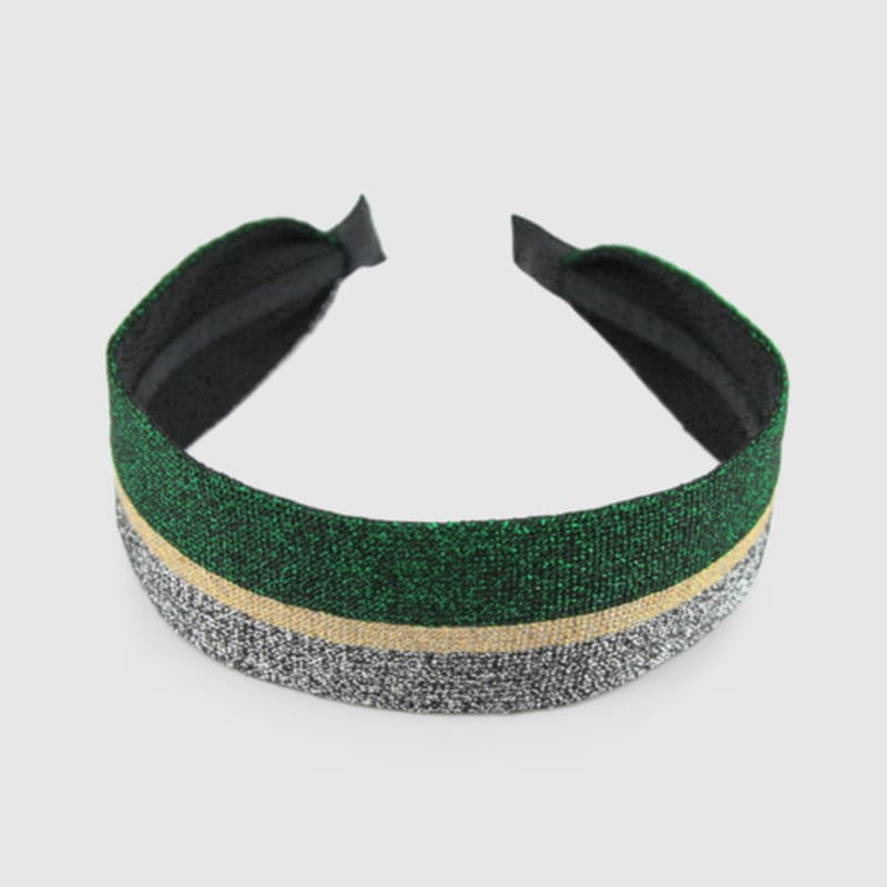 LALA Glitzer Silber Grün Haarband
