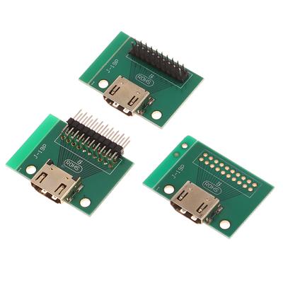 Kompatibel mit HDMI 19-Pin Testbuchse 19-Pin Adapter Testplatine mit Leiterplatte