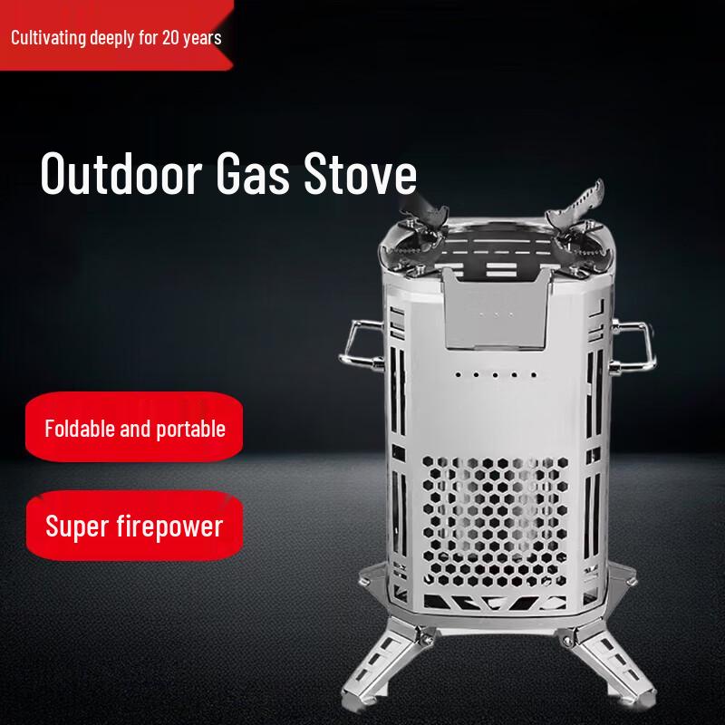 Beifu Outdoor Q15 Stainless Steel Wood Burning Stove with Pot Set