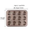 12/24 Cups Cupcake Tray Nonstick Egg Cups Set Thick Muffin Pan for Baking  Kitchen