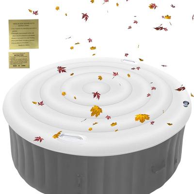 138cm/ 54.3in Hot Tub Cover Hot Tub Lid Protector Weatherproof Spa Accessories For Outdoor Wind Snow Dirt Debris Maintenance
