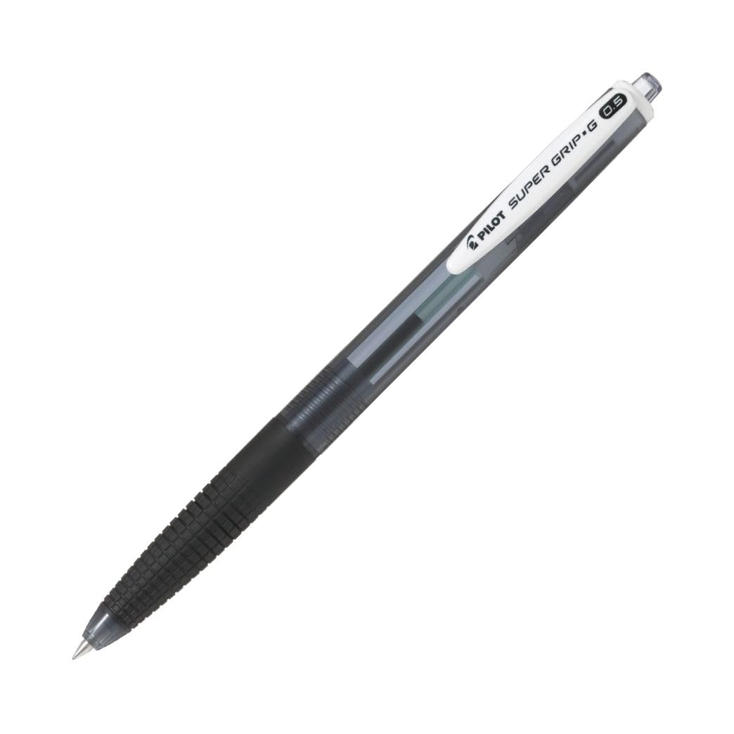Автоматическая шариковая ручка Pilot Super Grip G, 10 ручек, масляные чернила, наконечник 0,5 мм, черная, (BSGK100EF10BB) чёрный