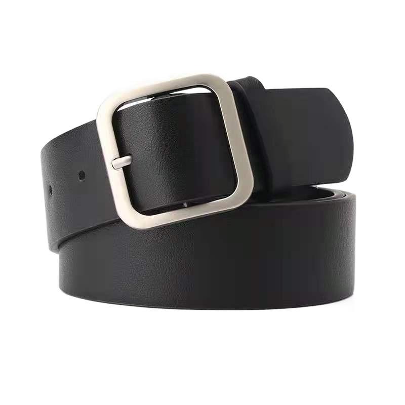 Square Retro Stylish Buckle Pu Leather Womens Belt In Multiple Fashionable Colors
