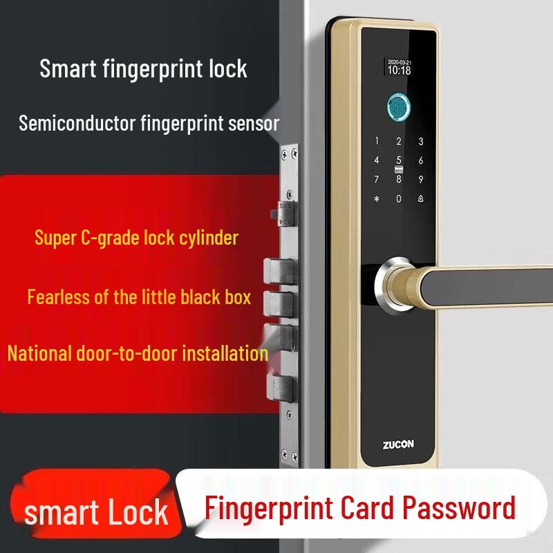 ZUCON F790P Smart Fingerprint Door Lock CN plug (adapter included)