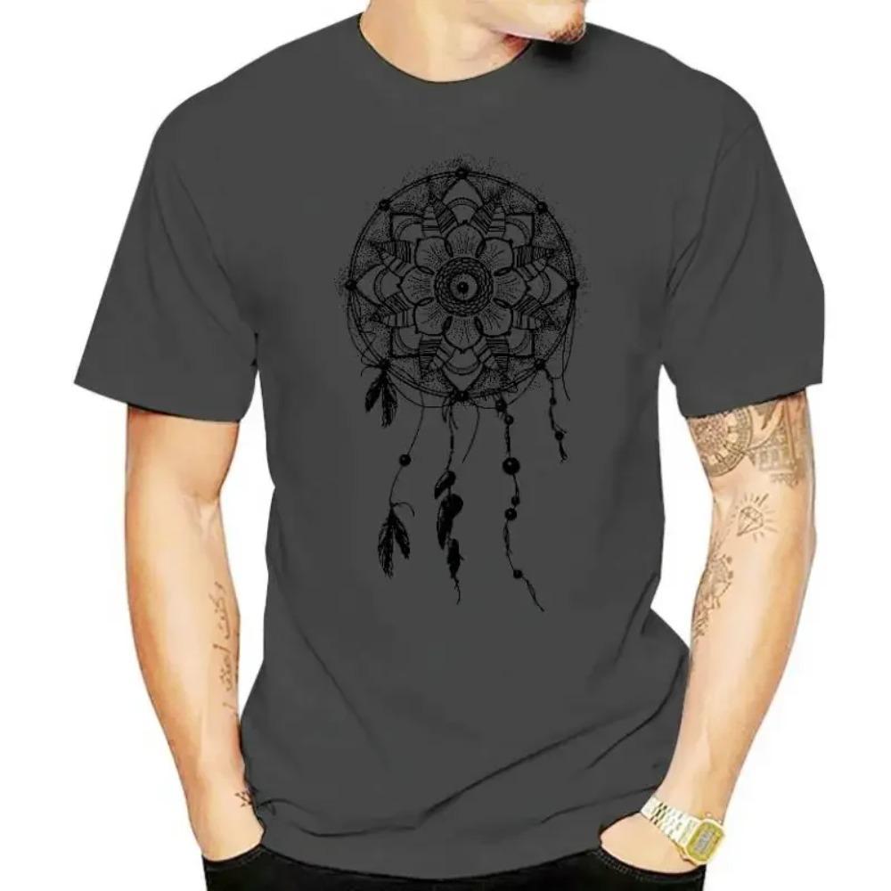 Dream Catcher Relaxed Shirt for Men Stencil Screen Print Tshirt Soft & Comfy Casual Gift for Men men t shirt